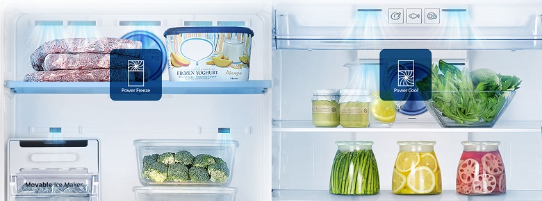 khả năng làm lạnh nhanh chóng của tủ lạnh Samsung RT29K5012S8/SV