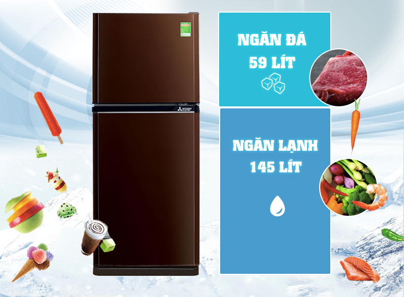 Tủ lạnh Mitsubishi Electric MR-FV24J-BR-V được làm từ chất liệu hợp kim Chrome bền chắc Tủ lạnh Mitsubishi Electric MR-FV24J-BR-V được làm từ chất liệu hợp kim Chrome bền chắc