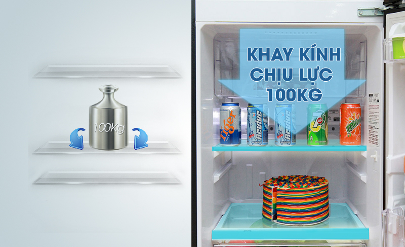 Khay kính chịu lực của tủ lạnh Mitsubishi Electric MR-FV24J-BR-V hỗ trợ nó có thể đựng lượng lớn thực phẩm mà không sợ bị vỡ Khay kính chịu lực của tủ lạnh Mitsubishi Electric MR-FV24J-BR-V hỗ trợ nó có thể đựng lượng lớn thực phẩm mà không sợ bị vỡ