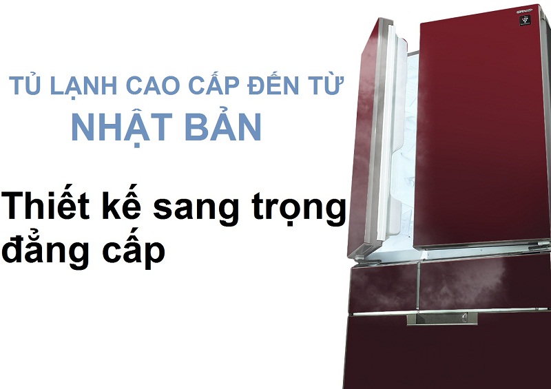 Tủ lạnh 6 cửa sang trọng, đẳng cấp đến từ Nhật Bản Tủ lạnh 6 cửa sang trọng, đẳng cấp đến từ Nhật Bản