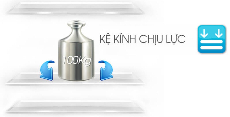 Lưu trữ lượng lớn thực phẩm với khay kệ làm từ kính chịu lực Lưu trữ lượng lớn thực phẩm với khay kệ làm từ kính chịu lực