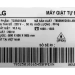 Máy giặt LG Inverter 10.5 kg T2350VSAB