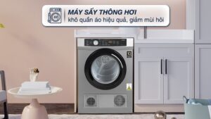 Máy sấy thông hơi Aqua 8 kg AQH-V800H.SS - Ảnh 2