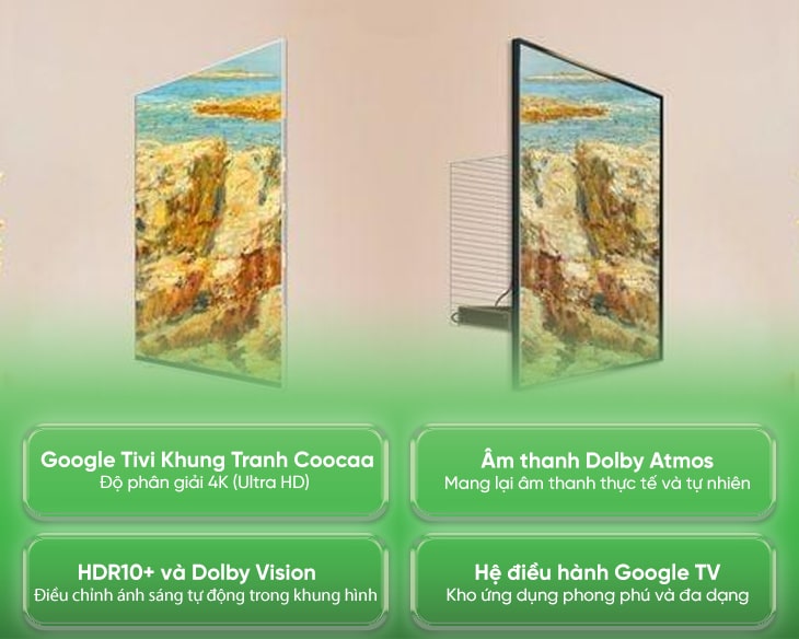 Google Tivi Khung Tranh Coocaa 65 inch 65LN7000G - Ảnh 3