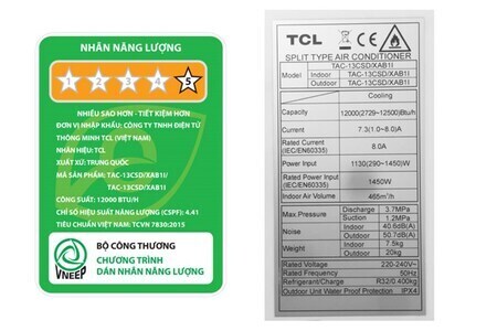 Máy lạnh TCL Inverter 1.5 HP TAC-13CSD/XAB1I