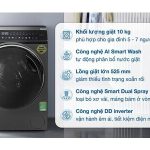 Máy giặt Aqua Inverter 10 kg AQD-DW1000J.BK