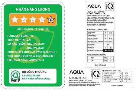 Máy lạnh Aqua Inverter 2.5 HP AQA-RV24TA