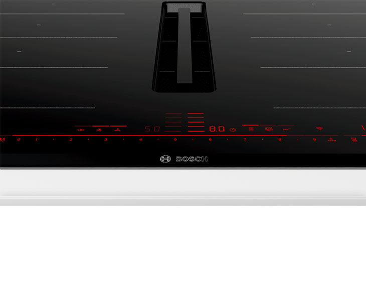 Bếp từ 4 vùng nấu kết hợp hút mùi Bosch PXX875D67E - Ảnh 3