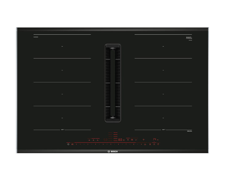 Bếp từ 4 vùng nấu kết hợp hút mùi Bosch PXX875D67E - Ảnh 2