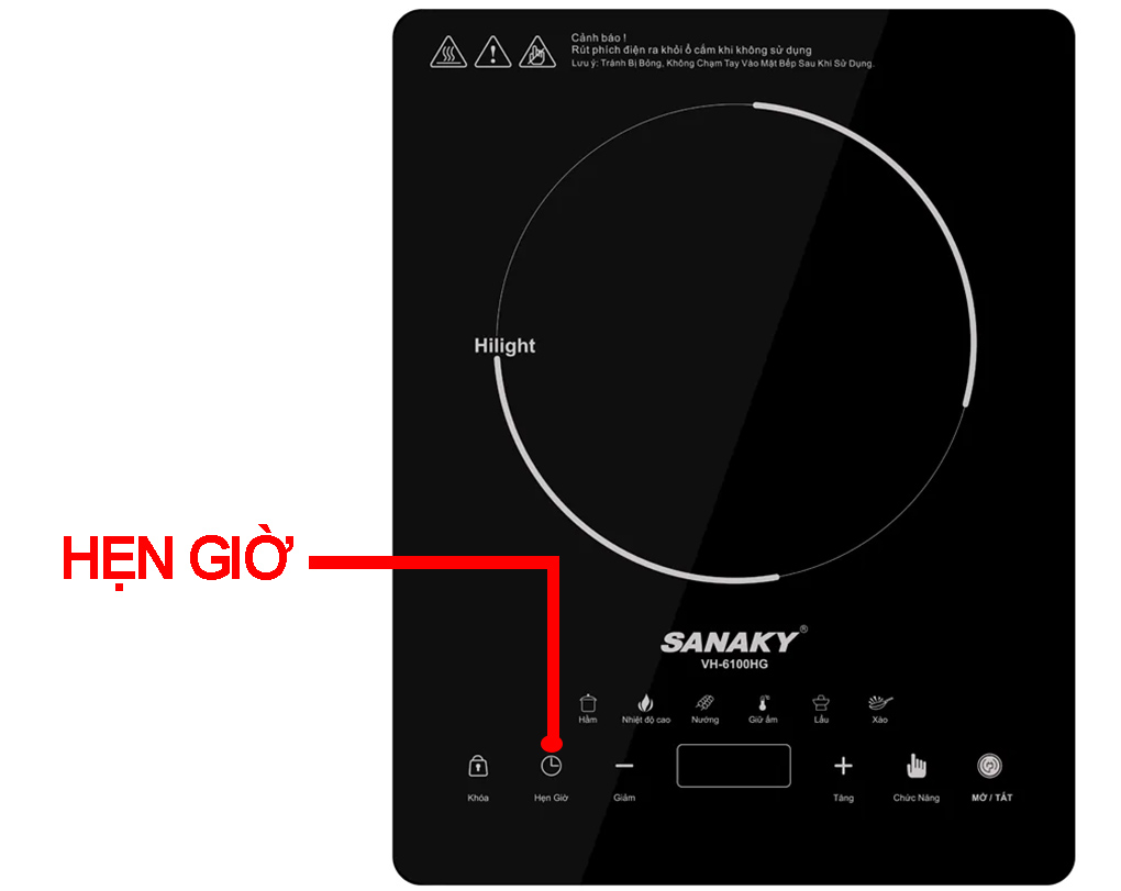 bep-hong-ngoai-don-sanaky-vh-6100hg-47438-5 Chế độ hẹn giờ trên bếp hồng ngoại đơn Sanaky VH-6100HG