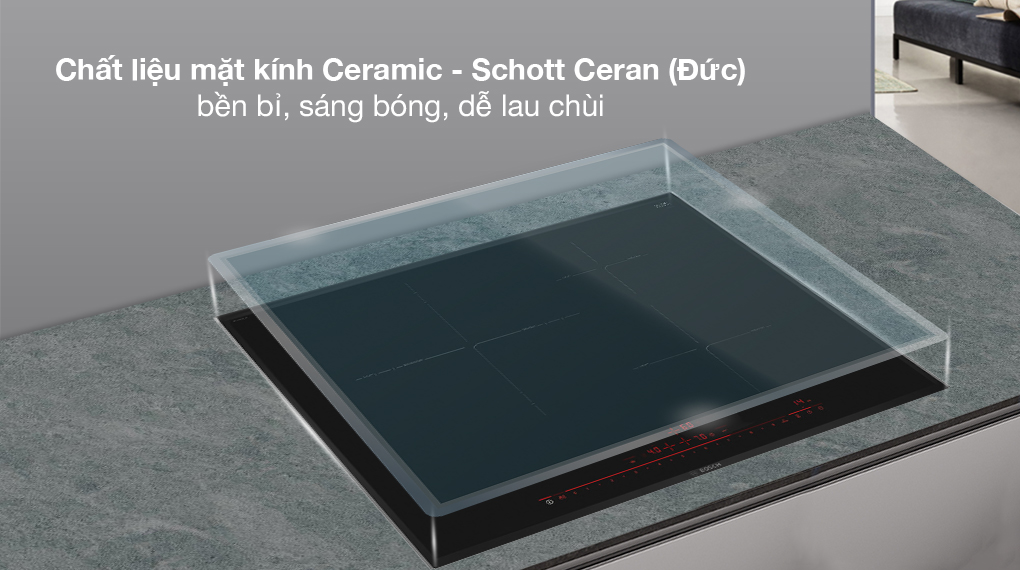 Mặt bếp - Bếp từ 3 vùng nấu lắp âm Bosch PID775DC1E