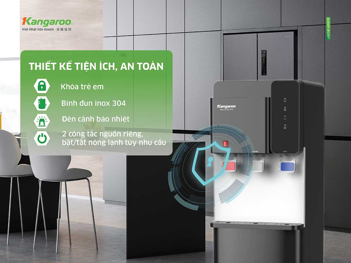 Máy làm nóng lạnh nước uống Kangaroo KG699A3 Máy làm nóng lạnh nước uống Kangaroo KG699A3