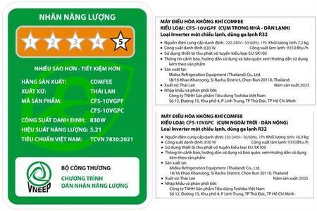 Máy lạnh Comfee Inverter 1.0 HP CFS-10VGPF-V