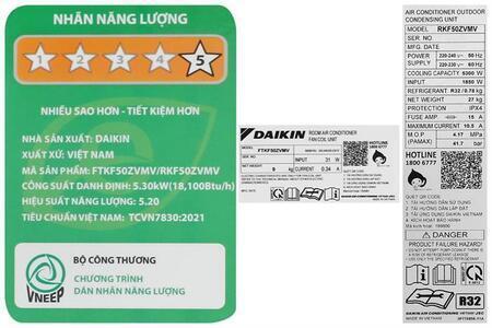 Máy lạnh Daikin Inverter 2 HP FTKF50ZVMV