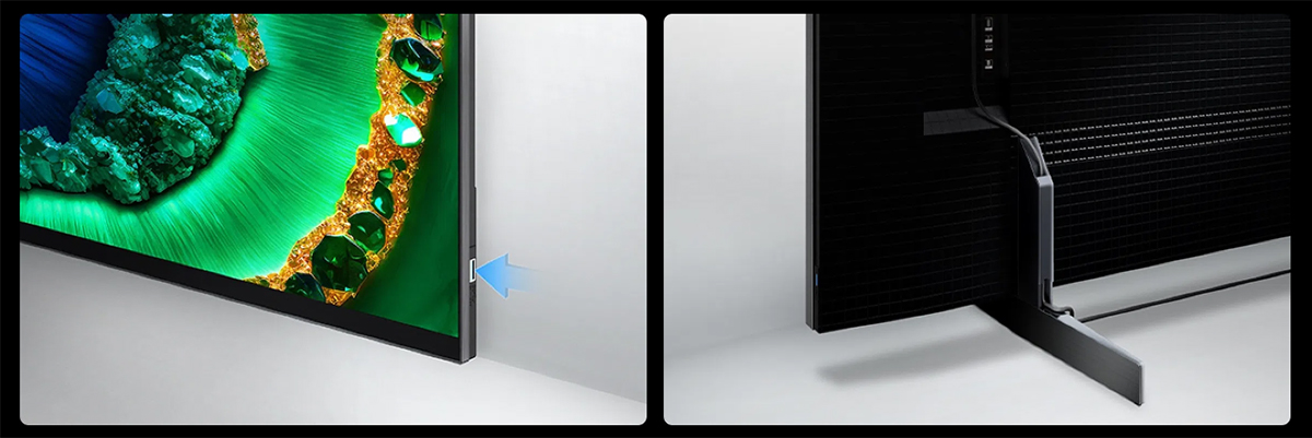 Chân đế tivi có thể giấu dây cáp hiệu quả