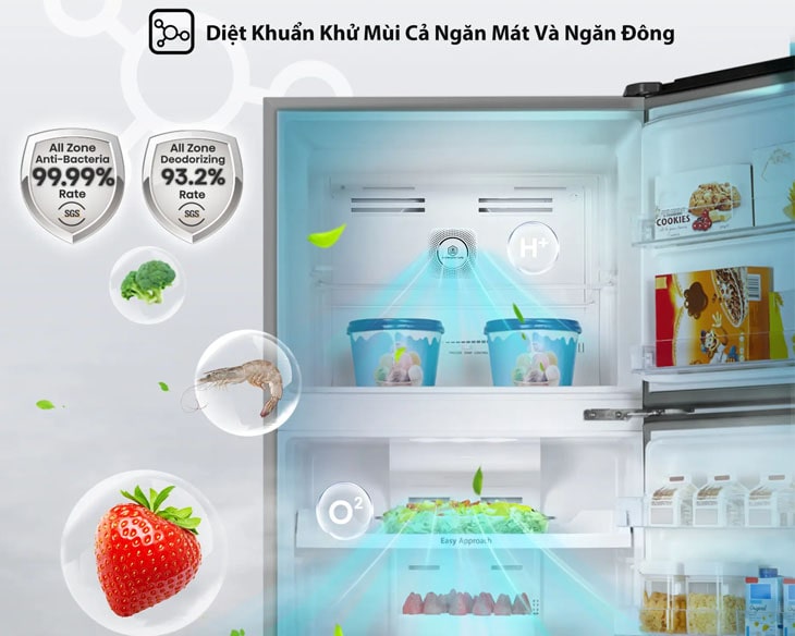 Tủ lạnh Hisense Inverter 424 lít RT549N4EW-MBU - Ảnh 6