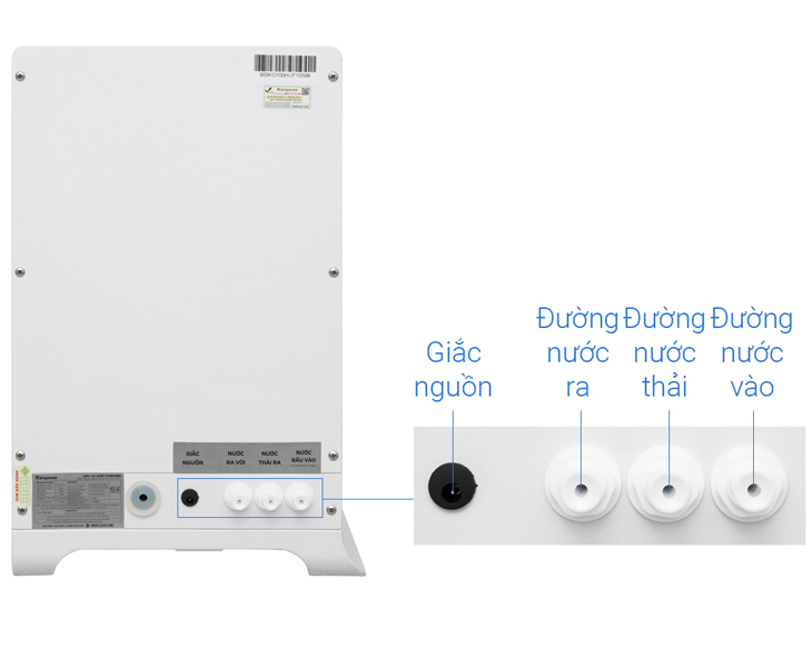 Máy lọc nước RO Hydrogen Kangaroo KG100HU 5 lõi - Ảnh 5