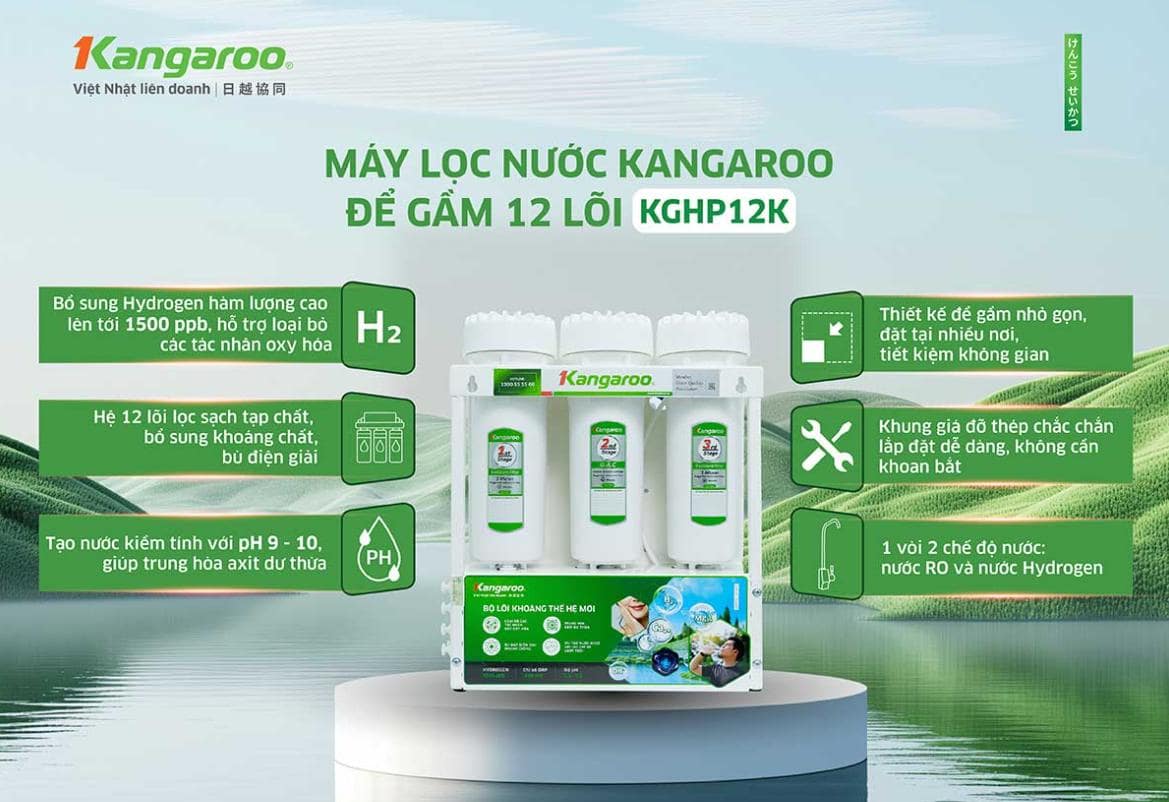 Máy lọc nước Hydrogen Kangaroo KGHP12K