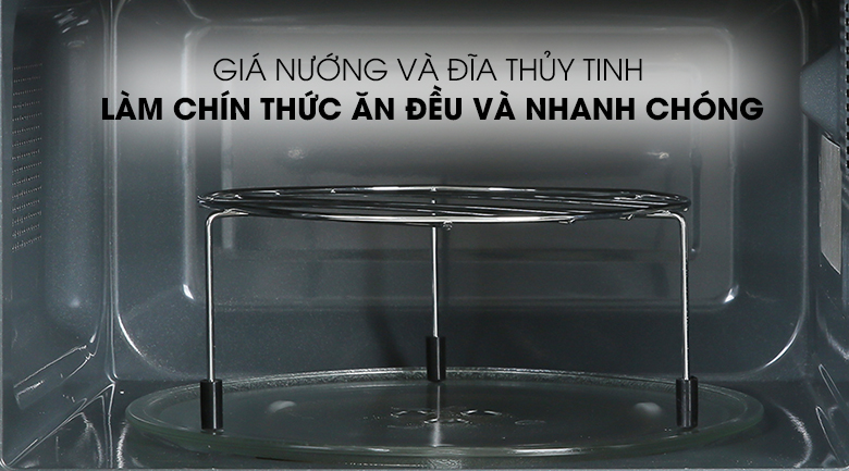 Gía nướng avf đĩa thủy tinh Lò vi sóng R-G228VN-SL 20 lít Giá nướng và đĩa thủy tinh - Lò vi sóng R-G228VN-SL 20 lít