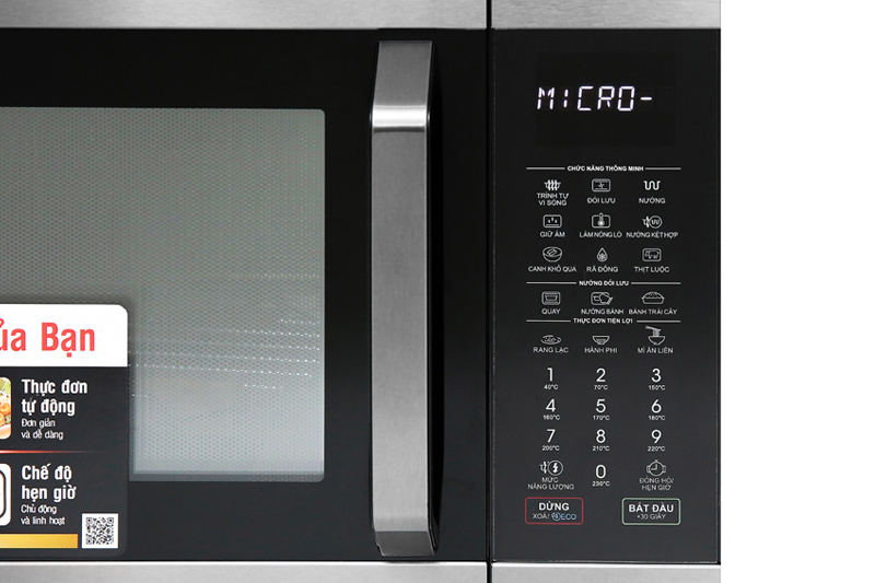 Đa chức năng, dễ dùng - Lò vi sóng Sharp R-C932XVN-BST Đa chức năng - Lò vi sóng Sharp R-C932XVN-BST