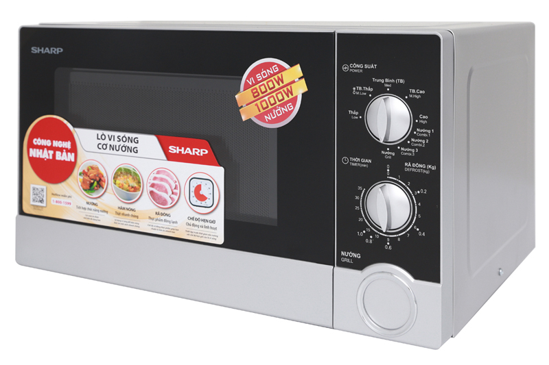 Lò vi sóng Sharp R-G302VN-S-2 Lò vi sóng Sharp R-G302VN-S-2