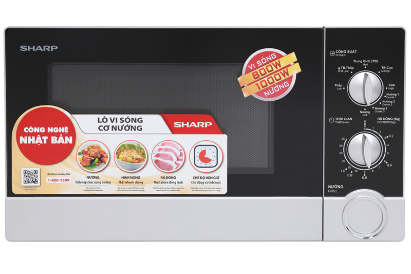 Lò vi sóng Sharp R-G302VN-S-1 Lò vi sóng Sharp R-G302VN-S-1