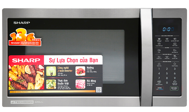 Lò vi sóng Sharp R-G728XVN-BST Lò vi sóng có nướng Sharp R-G728XVN-BST 28 lít
