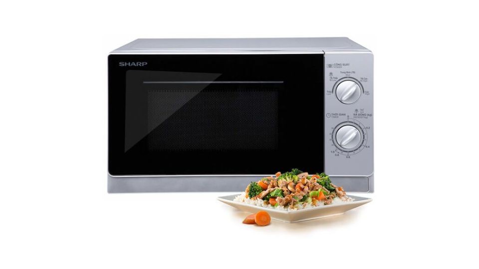 Lò vi sóng Sharp 20 lít R-202VN-S sở hữu thiết kế sang trọng, hiện đại