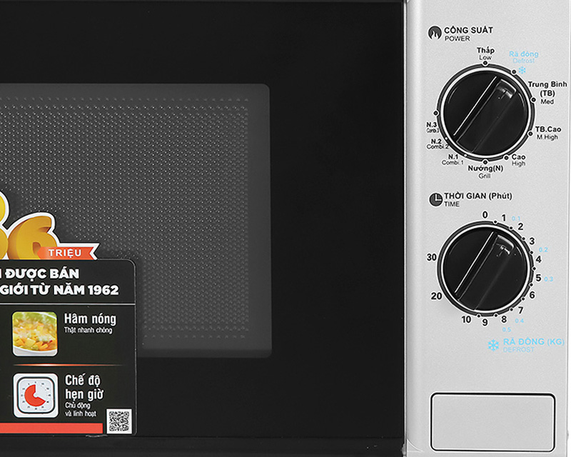 Thao tác núm xoay điều khiển đơn giản