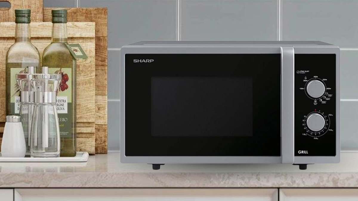 Lò vi sóng Sharp R-G322VN-S 23 lít có kiểu dáng nhỏ gọn hiện đại