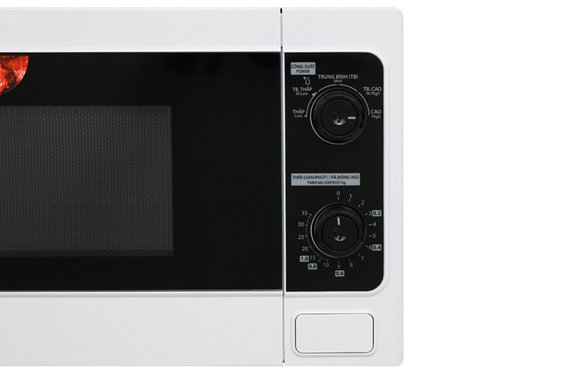 Có bảng điều khiển núm vặn có chỉ dẫn tiếng Việt - Anh thân thiện người dùng - Lò vi sóng Toshiba ER-SM20(W1)VN 20 lít Bảng điều khiển - Lò vi sóng Toshiba ER-SM20(W1)VN 20 lít