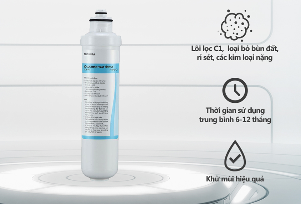 Lõi lọc Toshiba Số 2 F-1643-C1 lọc nước hiệu quả