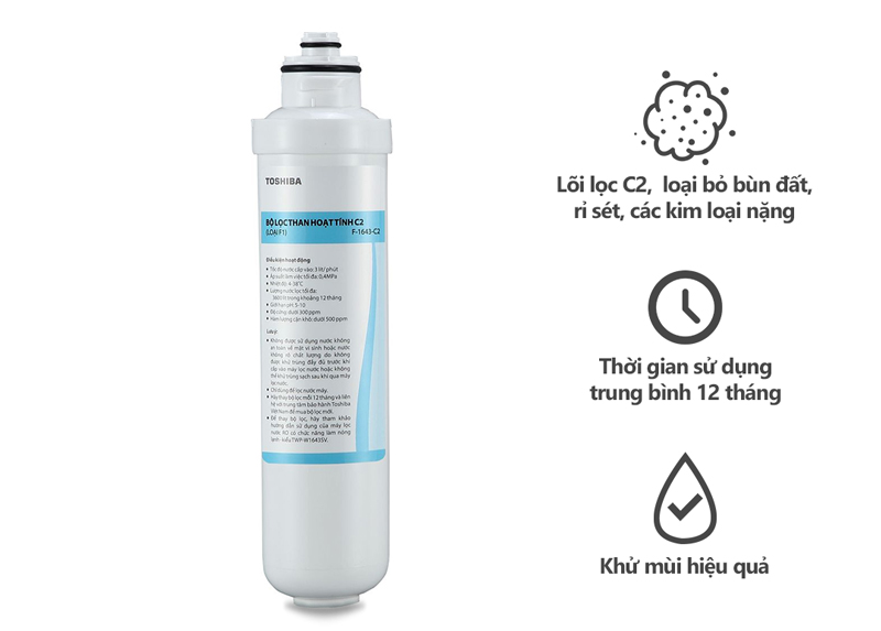 Toshiba Số 4 F-1643-C2 lọc nước hiệu quả