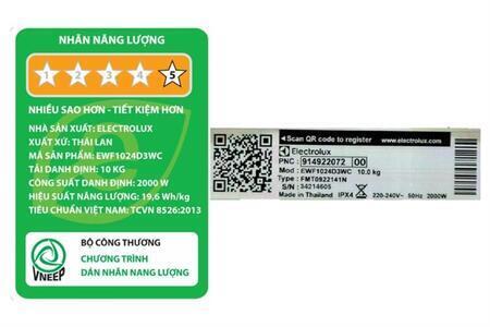 Máy giặt Electrolux UltimateCare 300 Inverter 10 kg EWF1024D3WC