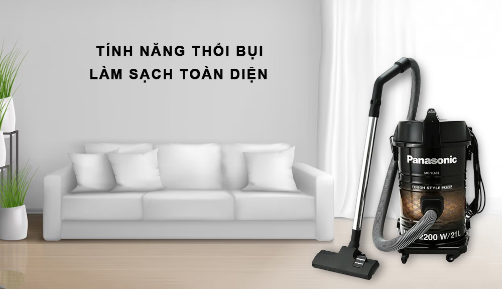 Panasonic MC-YL635TN46 được tích hợp tính năng thổi bụi tiện lợi