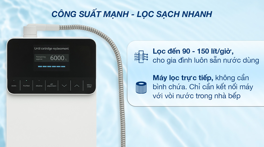 Panasonic TK-AS700 - Công suất và dung tích Panasonic TK-AS700 - Công suất và dung tích