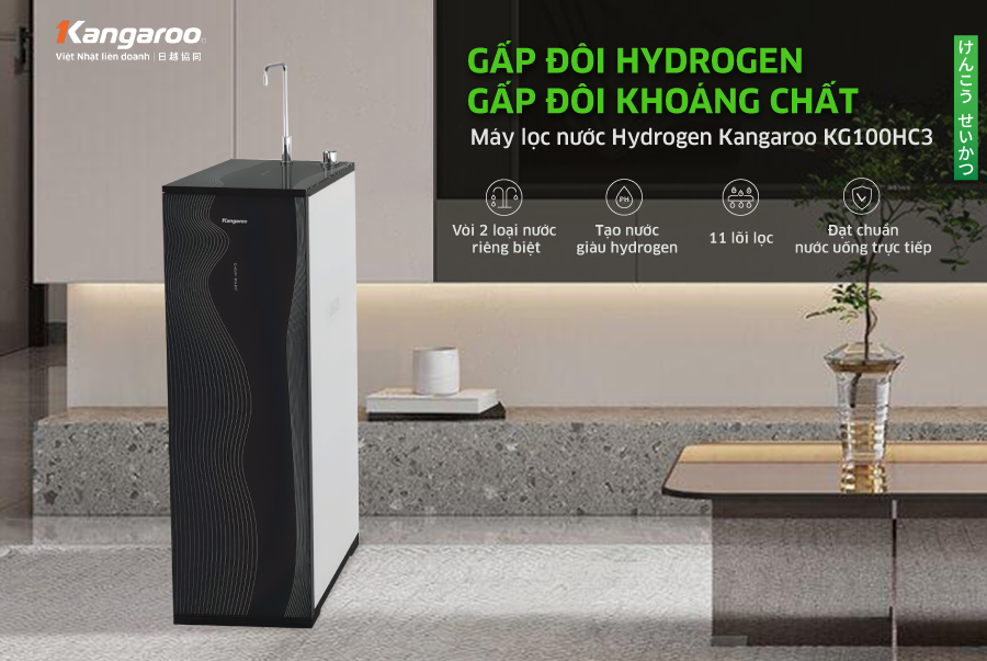 Máy lọc nước Hydrogen Kangaroo KG100HC3