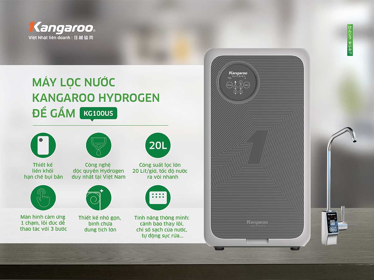 Máy lọc nước Hydrogen Kangaroo KG100US