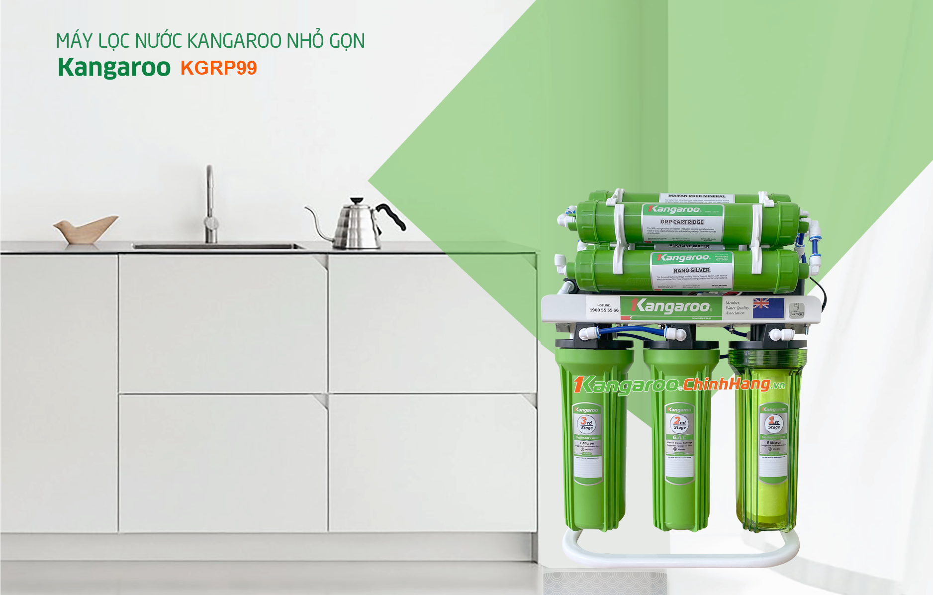 Máy lọc nước Kangaroo KGRP99 - 9 Cấp Lọc Giá Rẻ Nhất 2023