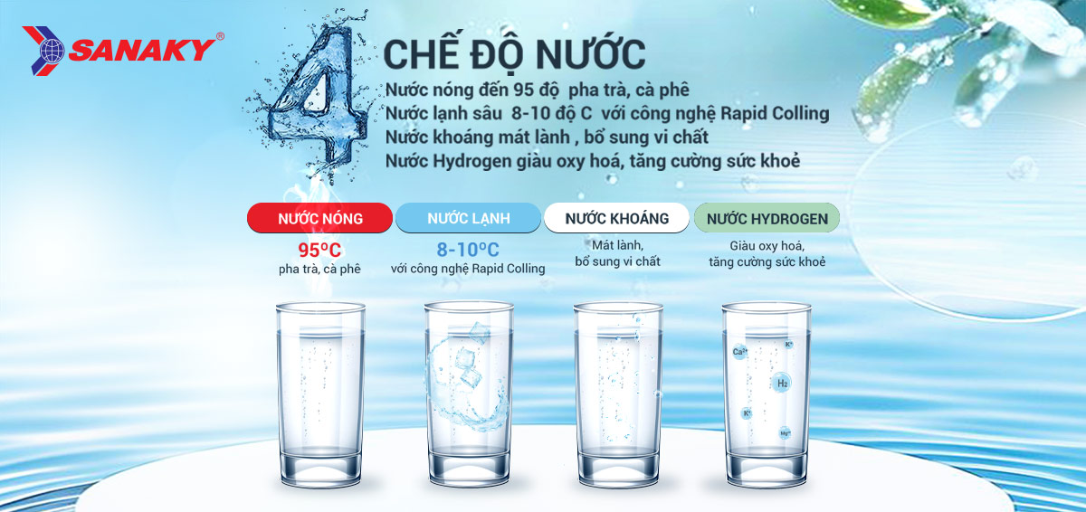 Vòi đôi chịu nhiệt – Đa năng với 4 chế độ nước