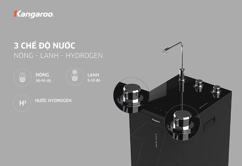 3 chế độ nước nóng lạnh hydrogen