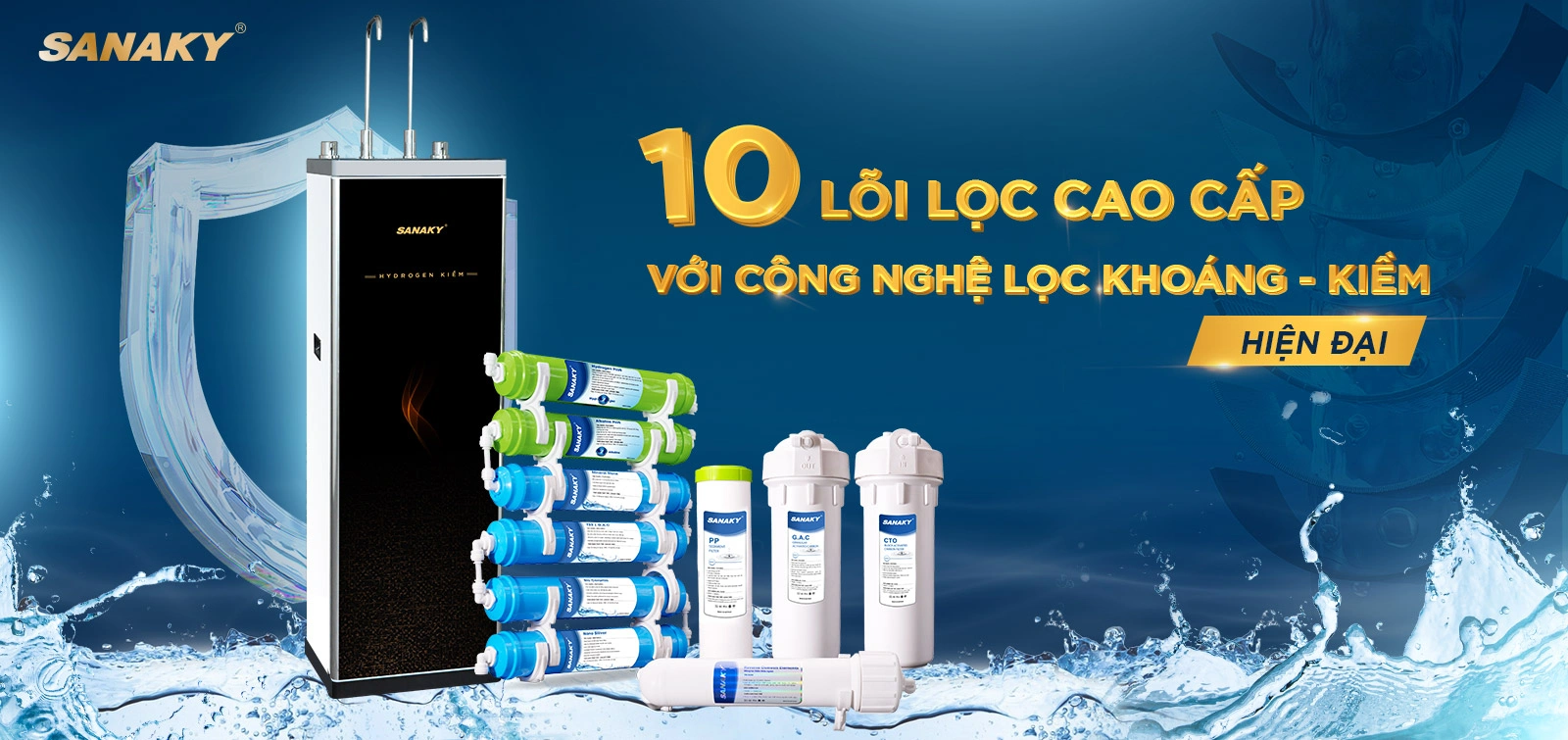 MMáy lọc nước nóng nguội Sanaky SNK-S2HK002