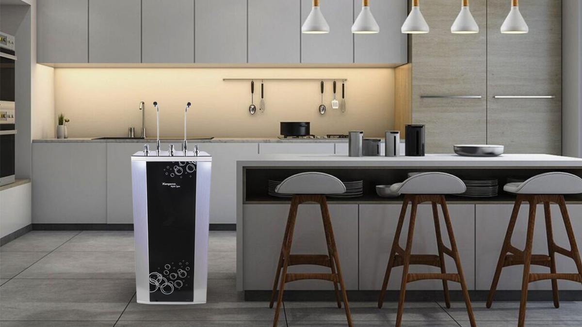 Máy lọc nước R.O Hydrogen Kangaroo KG100HK 10 lõi có thiết kế hiện đại
