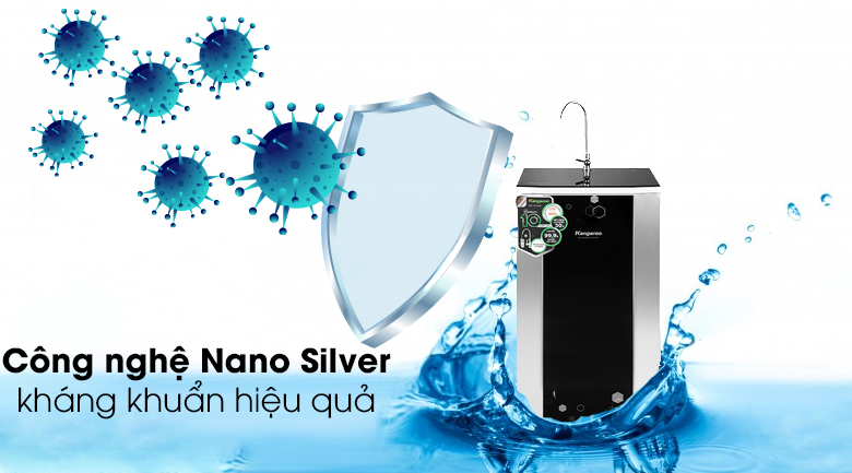 Công nghệ Nano kháng khuẩn - Máy lọc nước R.O Kangaroo KG3500AVTU 10 lõi Công nghệ Nano kháng khuẩn - Máy lọc nước R.O Kangaroo KG3500AVTU 10 lõi