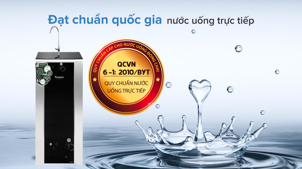 Máy lọc nước R.O nước mặn, nước lợ Kangaroo KG3500AVTU 10 lõi - Nước sạch Máy lọc nước R.O nước mặn, nước lợ Kangaroo KG3500AVTU 10 lõi - Nước sạch