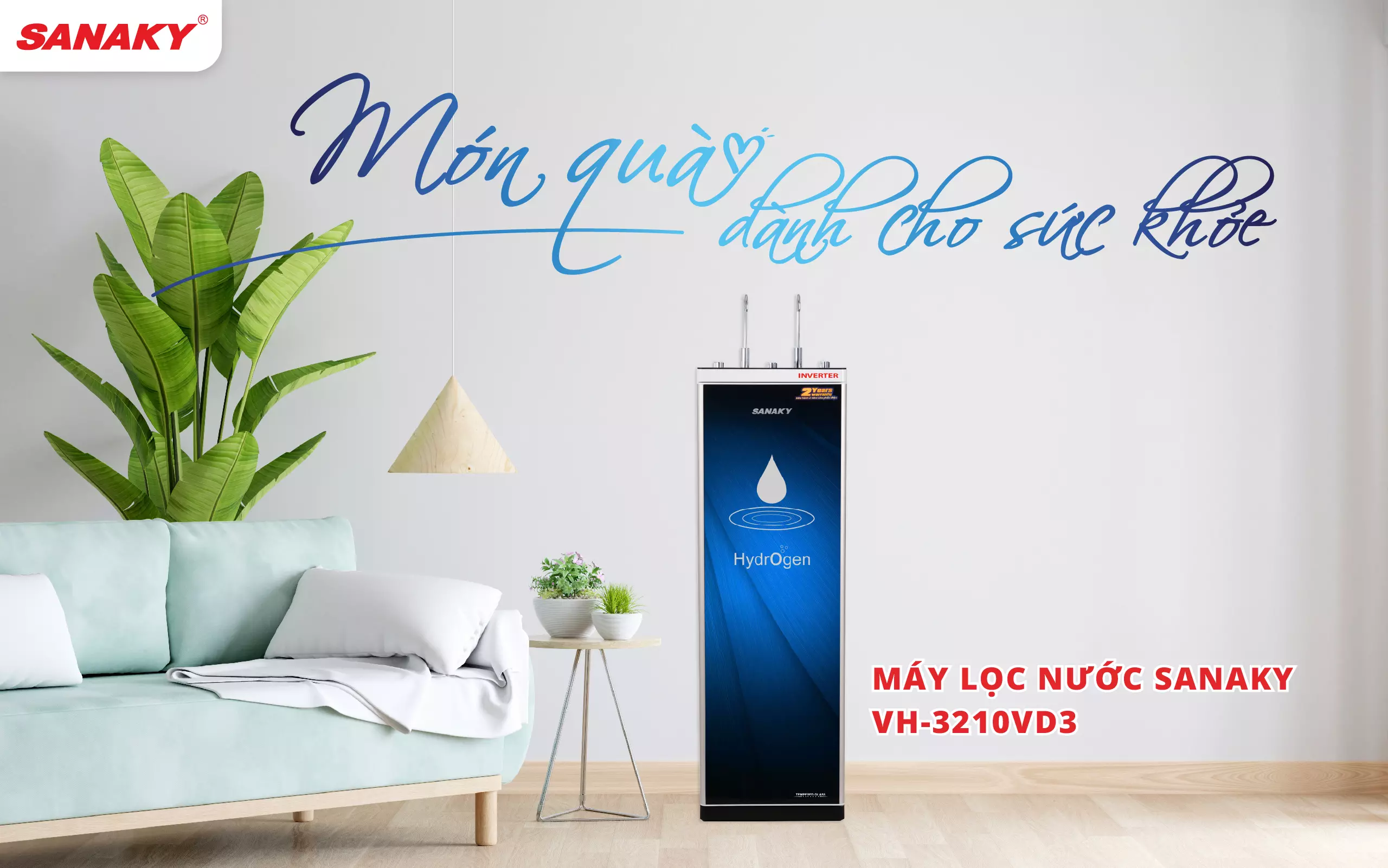 Máy lọc nước Sanaky Slim VH-3210VD3