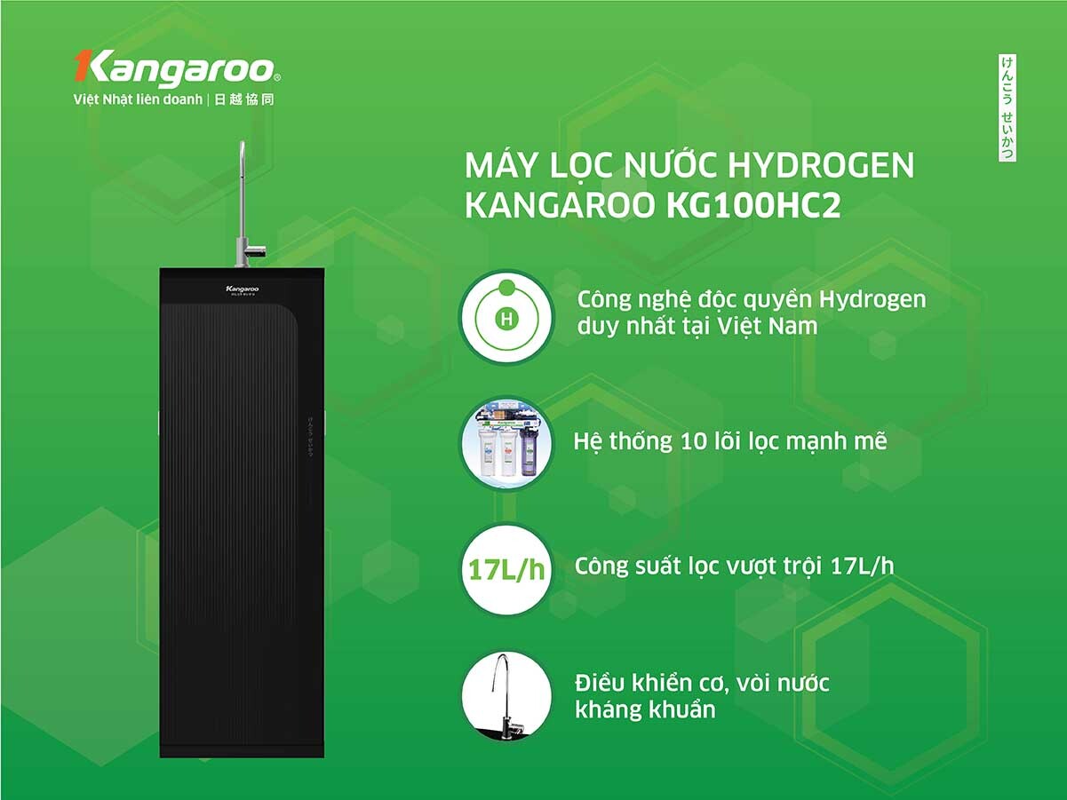 Máy lọc nước RO Kangaroo KG100HC2