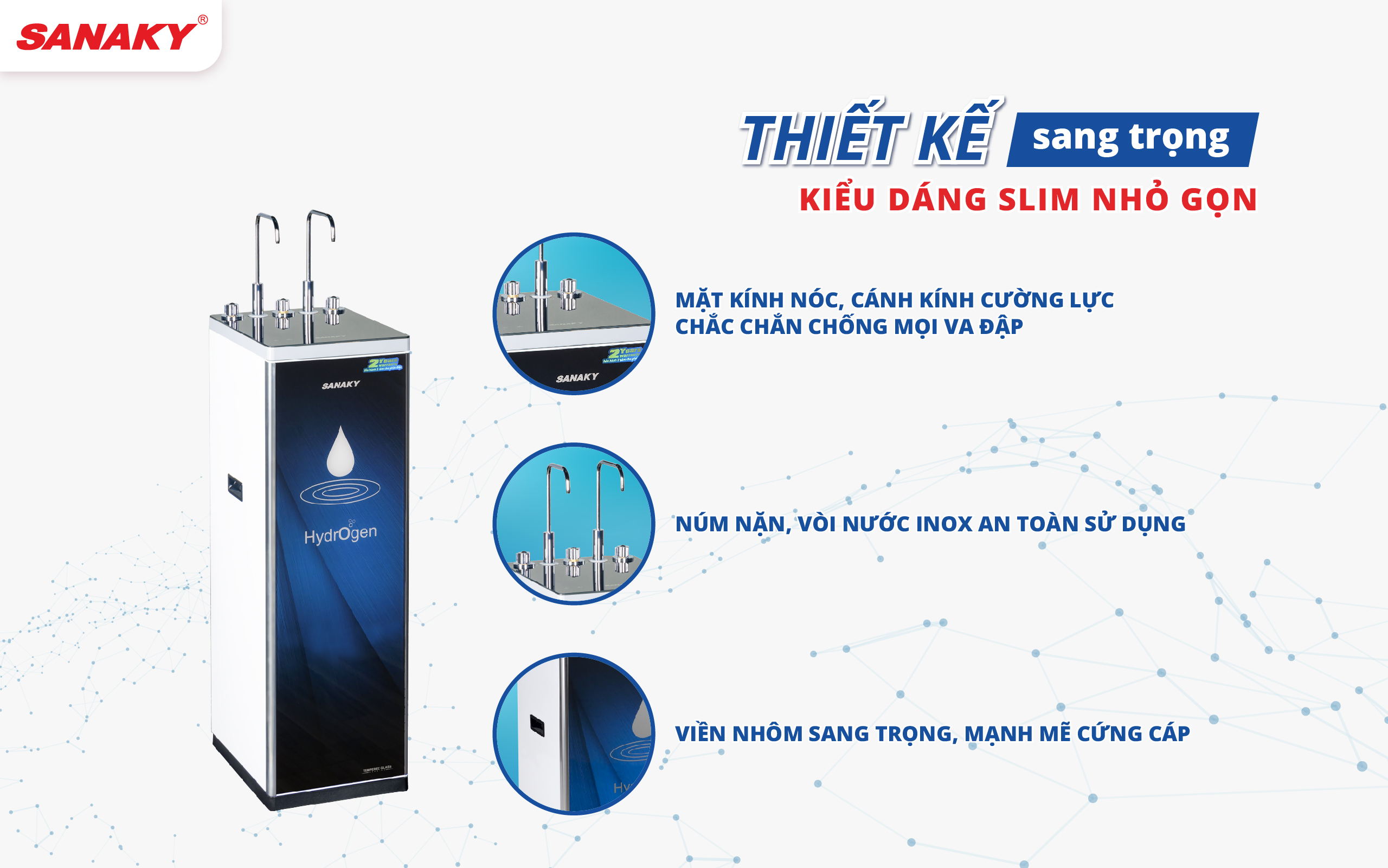 Máy lọc nước Sanaky Slim VH-3210VD