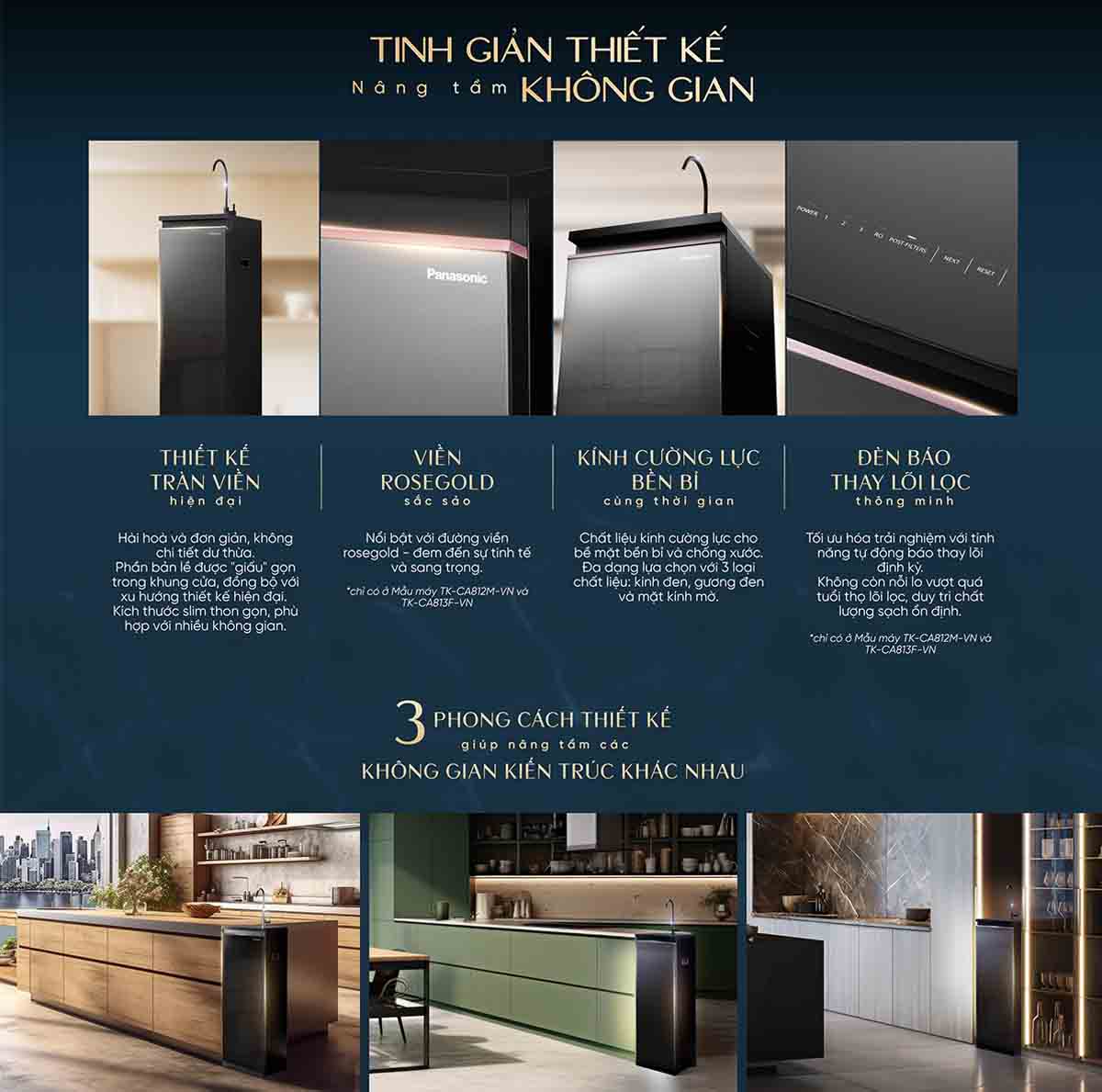 Điểm nhấn của máy lọc nước RO Panasonic TK-CA812M-VN