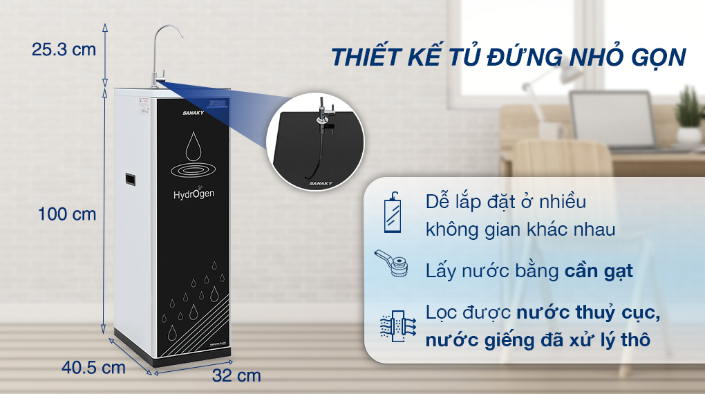 Máy lọc nước RO Sanaky VH101HP - Thiết kế